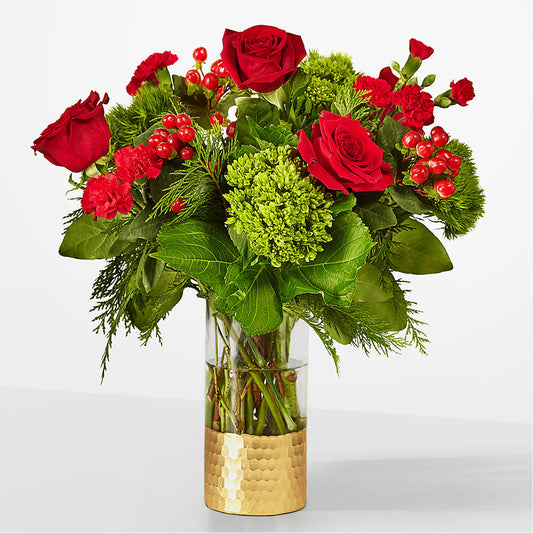 Plaid Throw Bouquet –  White Lilies N Paradise, Kokomo IN