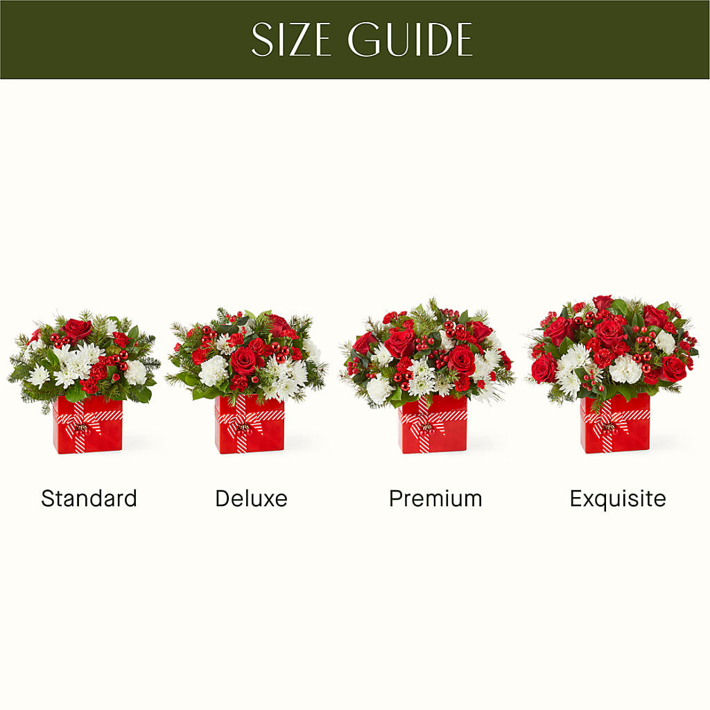 Presents Under the Tree Bouquet –  White Lilies N Paradise, Kokomo IN