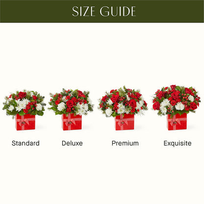 Presents Under the Tree Bouquet –  White Lilies N Paradise, Kokomo IN