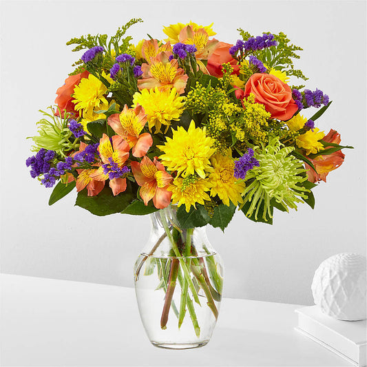 Marmalade Skies Bouquet –  White Lilies N Paradise, Kokomo IN