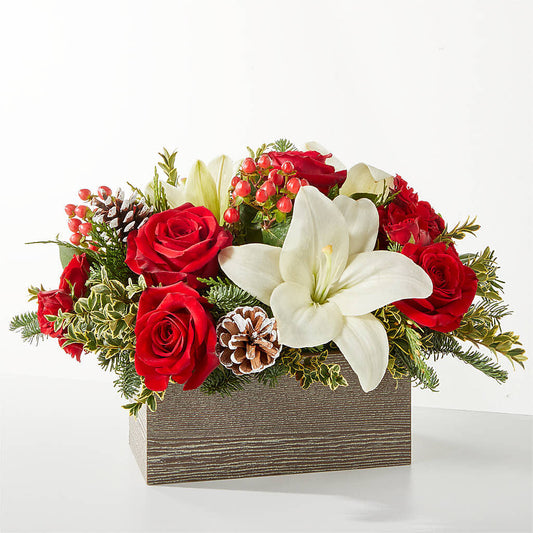 Snowy Wonderland Bouquet –  White Lilies N Paradise, Kokomo IN