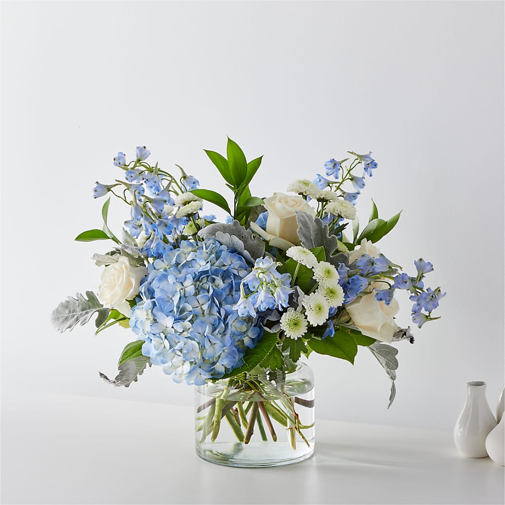 Coastal Blossom Bouquet –  White Lilies N Paradise, Kokomo IN