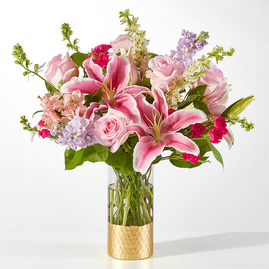 Mauvelous Bouquet –  White Lilies N Paradise, Kokomo IN