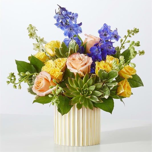 Cobalt Reverie Bouquet –  White Lilies N Paradise, Kokomo IN