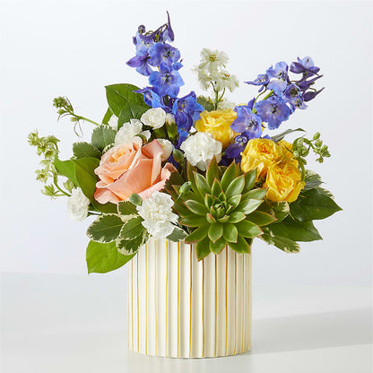 Cobalt Reverie Bouquet –  White Lilies N Paradise, Kokomo IN