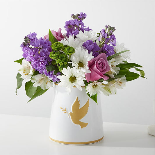 Garden of Peace Bouquet –  White Lilies N Paradise, Kokomo IN