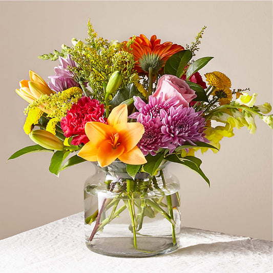 Party Punch Bouquet –  White Lilies N Paradise, Kokomo IN