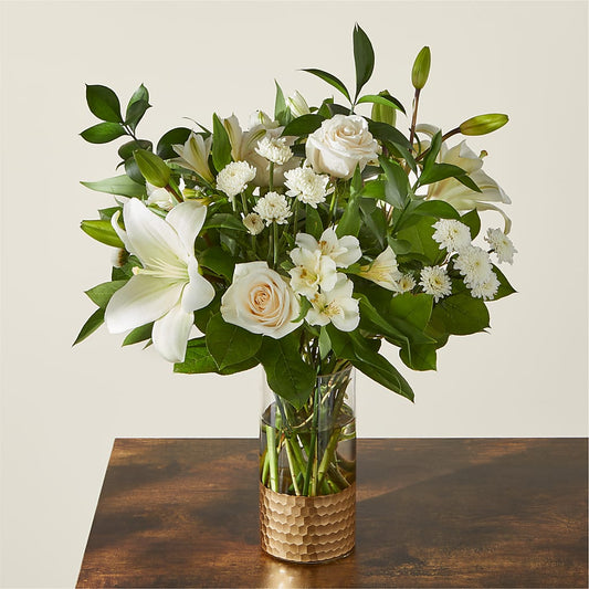 Beautiful Day Bouquet –  White Lilies N Paradise, Kokomo IN