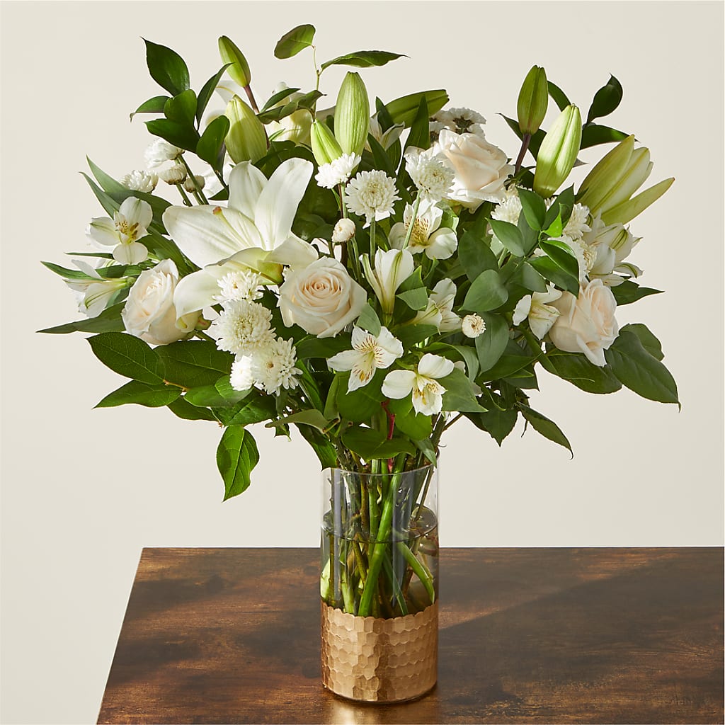 Beautiful Day Bouquet –  White Lilies N Paradise, Kokomo IN