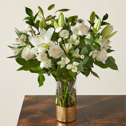 Beautiful Day Bouquet –  White Lilies N Paradise, Kokomo IN