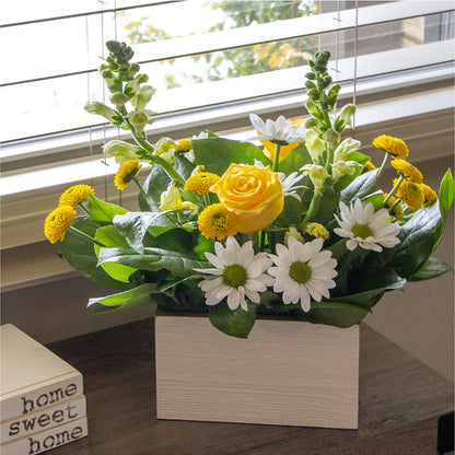 Sun Salutation Box Bouquet –  White Lilies N Paradise, Kokomo IN