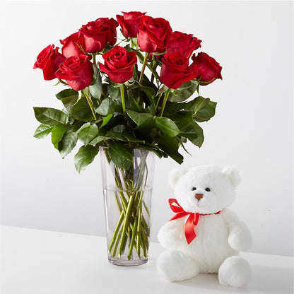 Romantic Long Stem Red Rose Bouquet Bundles –  White Lilies N Paradise, Kokomo IN