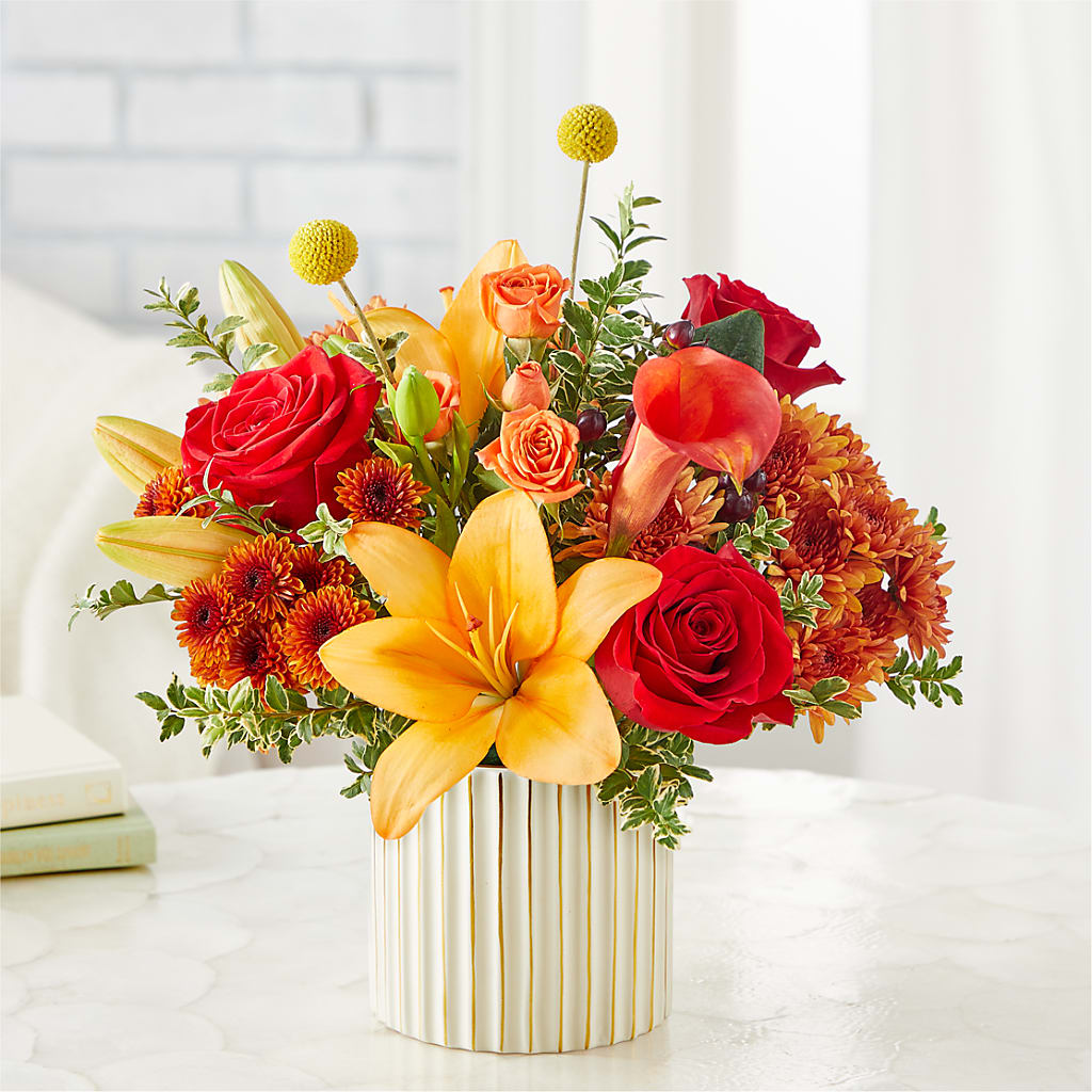 Scarlet Skies Bouquet –  White Lilies N Paradise, Kokomo IN
