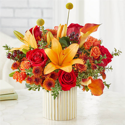 Scarlet Skies Bouquet –  White Lilies N Paradise, Kokomo IN