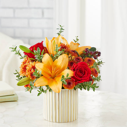 Scarlet Skies Bouquet –  White Lilies N Paradise, Kokomo IN