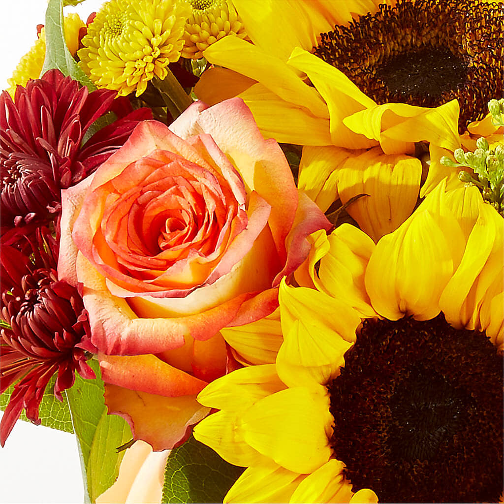 Golden Gourd Pumpkin Bouquet –  White Lilies N Paradise, Kokomo IN