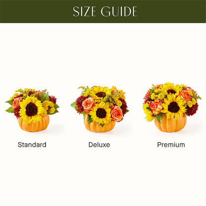 Golden Gourd Pumpkin Bouquet –  White Lilies N Paradise, Kokomo IN