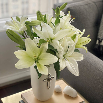 Faithful Blessings Bouquet –  White Lilies N Paradise, Kokomo IN