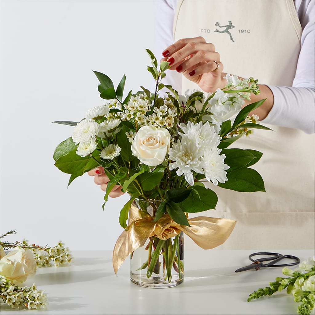 New Beginnings – A Florist Original –  White Lilies N Paradise, Kokomo IN