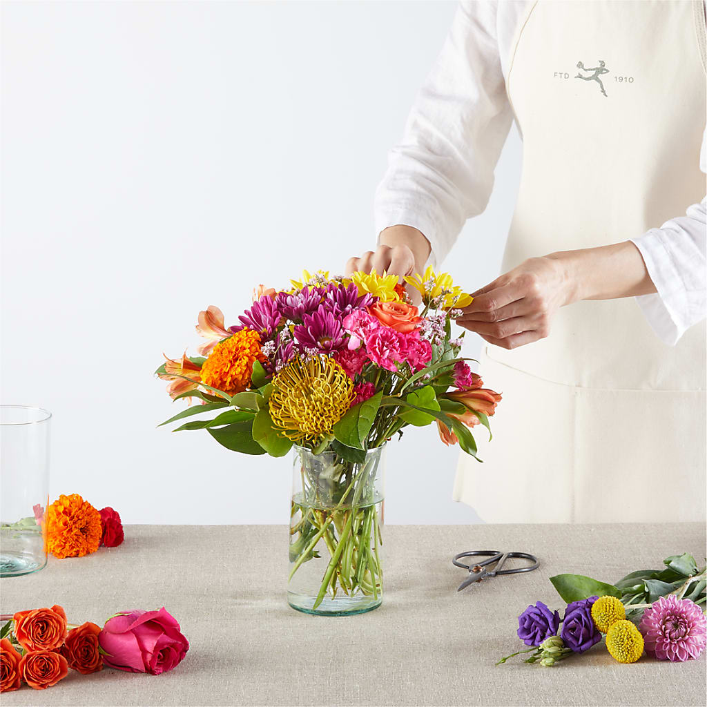 Feast of Color – A Florist Original –  White Lilies N Paradise, Kokomo IN