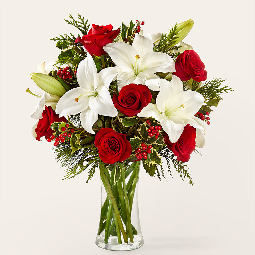 Sparkling Snowflakes Bouquet –  White Lilies N Paradise, Kokomo IN