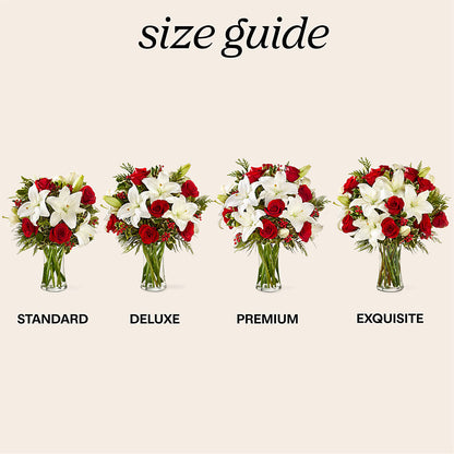 Sparkling Snowflakes Bouquet –  White Lilies N Paradise, Kokomo IN