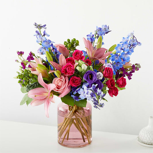 Breezy Meadows Bouquet –  White Lilies N Paradise, Kokomo IN
