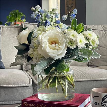 Clear Skies Bouquet –  White Lilies N Paradise, Kokomo IN