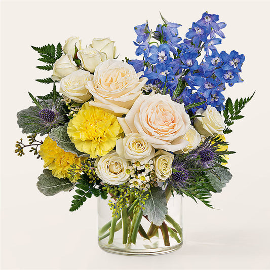 Lemon Sorbet Bouquet –  White Lilies N Paradise, Kokomo IN