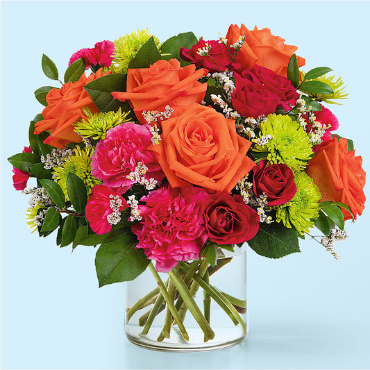 Colorful Carnival Bouquet –  White Lilies N Paradise, Kokomo IN