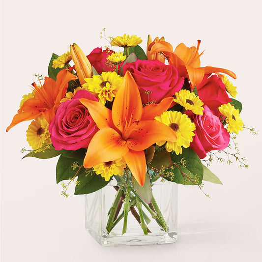 Neon Lights Bouquet –  White Lilies N Paradise, Kokomo IN