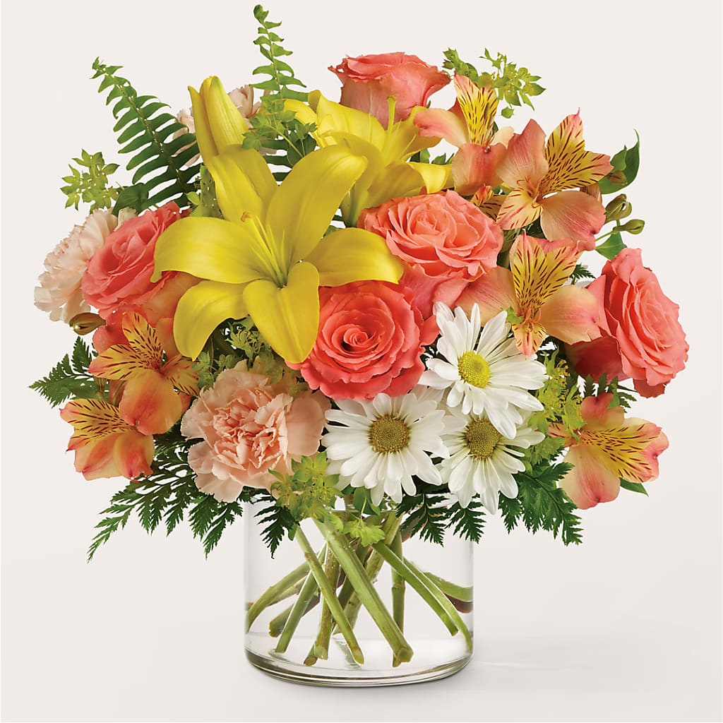 Sunset Strip Bouquet –  White Lilies N Paradise, Kokomo IN