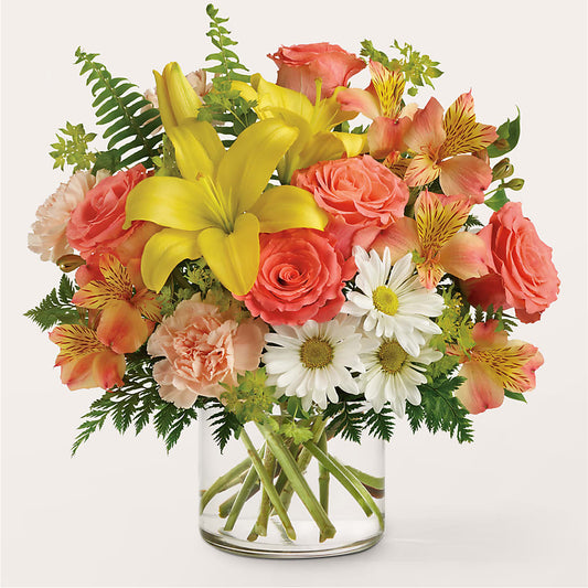 Sunset Strip Bouquet –  White Lilies N Paradise, Kokomo IN