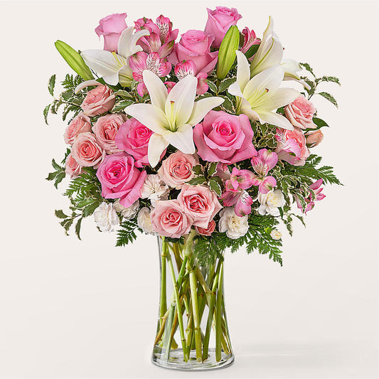 All the Best Bouquet –  White Lilies N Paradise, Kokomo IN