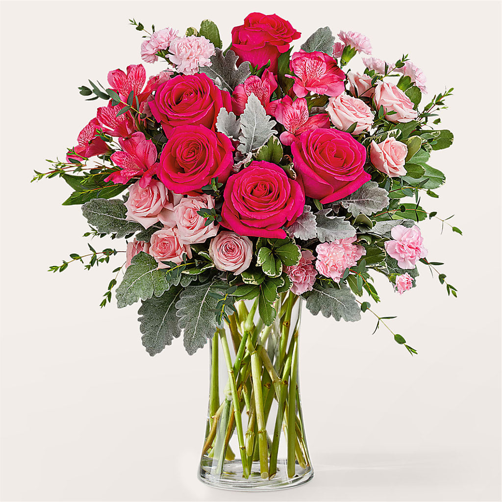 Tickled Pink Bouquet –  White Lilies N Paradise, Kokomo IN