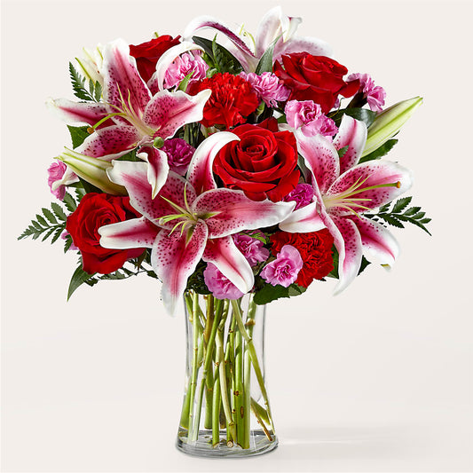 Honeymoon Bouquet –  White Lilies N Paradise, Kokomo IN