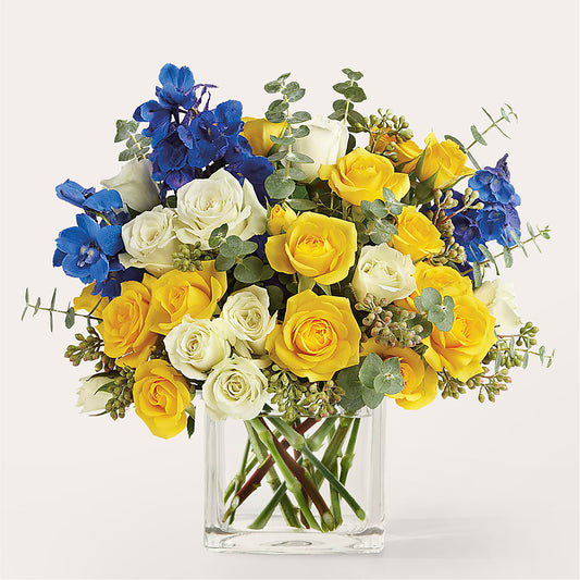 Sparkling Citrine Bouquet –  White Lilies N Paradise, Kokomo IN