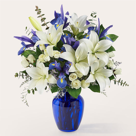 Restorative Pause Bouquet –  White Lilies N Paradise, Kokomo IN