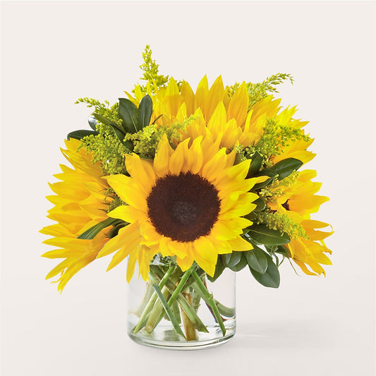 Beaming Sunflower Bouquet –  White Lilies N Paradise, Kokomo IN
