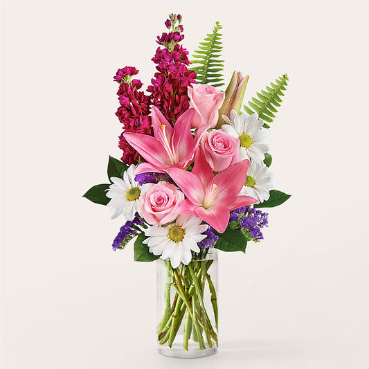 Blooming Spectacle Bouquet –  White Lilies N Paradise, Kokomo IN