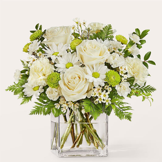 Momentary Meditation Bouquet –  White Lilies N Paradise, Kokomo IN