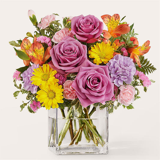 Shades of Happiness Bouquet –  White Lilies N Paradise, Kokomo IN
