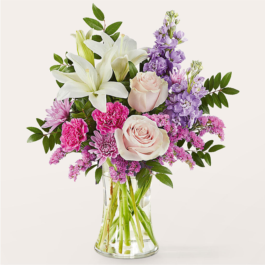 High Tea Bouquet –  White Lilies N Paradise, Kokomo IN