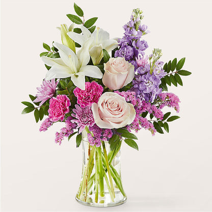 High Tea Bouquet –  White Lilies N Paradise, Kokomo IN