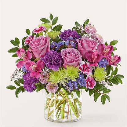 Glass Half Full Bouquet –  White Lilies N Paradise, Kokomo IN