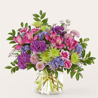 Glass Half Full Bouquet –  White Lilies N Paradise, Kokomo IN