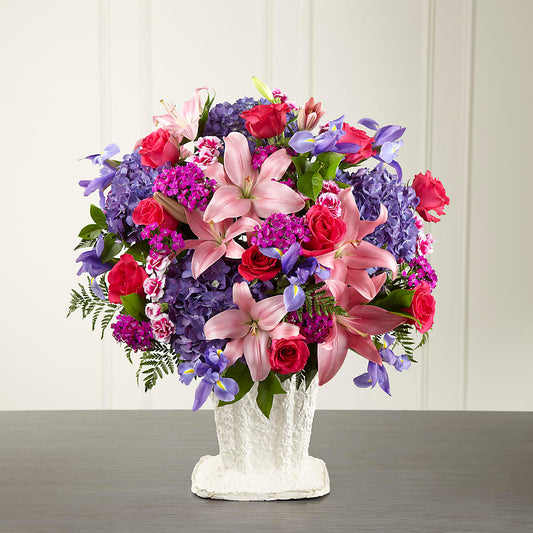 We Fondly Remember Arrangement –  White Lilies N Paradise, Kokomo IN