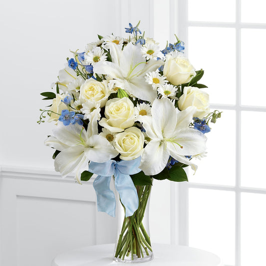 Sweet Peace Bouquet –  White Lilies N Paradise, Kokomo IN