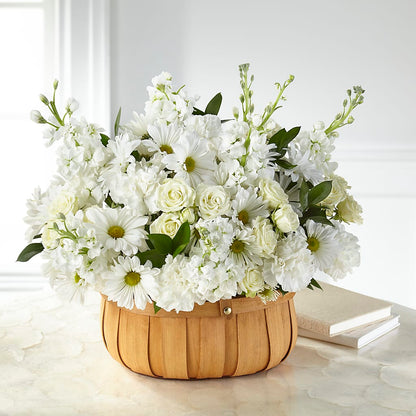 Graceful Garden Basket –  White Lilies N Paradise, Kokomo IN