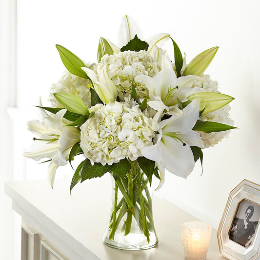 Compassionate Lily Bouquet –  White Lilies N Paradise, Kokomo IN